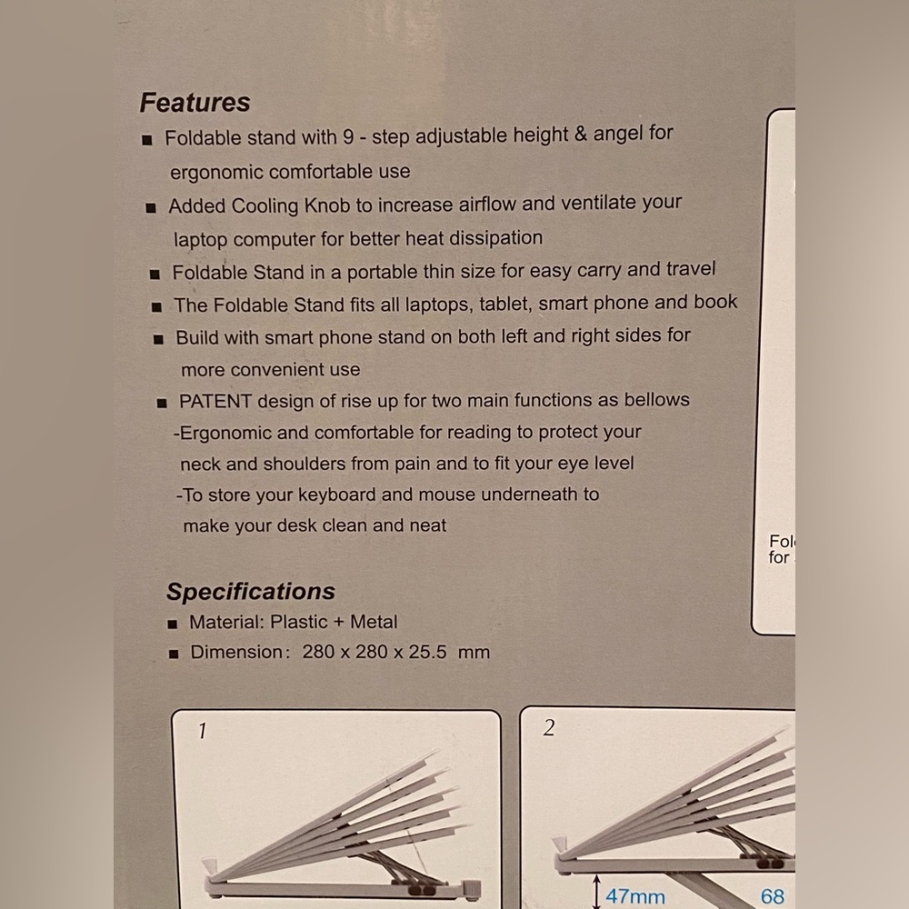 Jelly Comb Ergonomic Laptop Stand new in box - Picture 5 of 8